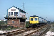 Class 120 DMU Sandycroft 23 April 1984